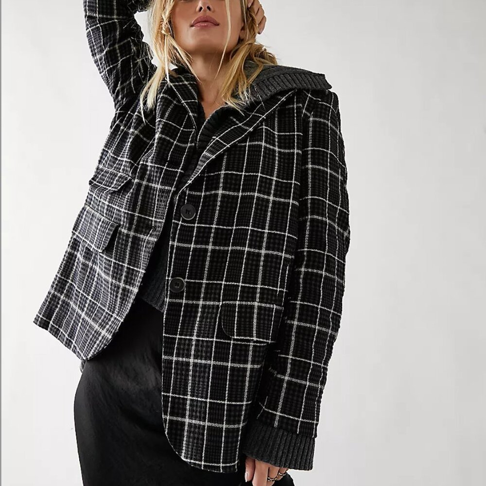 Free People FP Bowie Blazer – Oversized Fit, Size Large